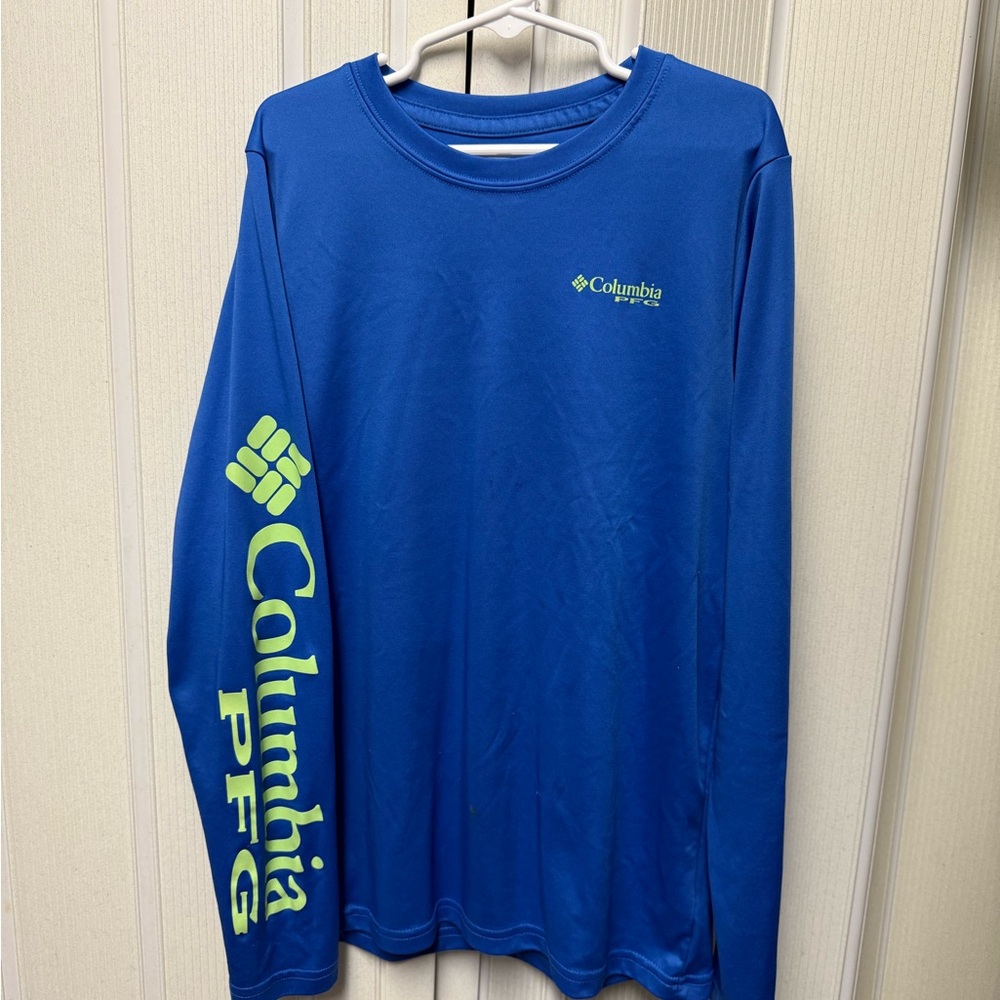 Columbia PFG Blue Performance Shirt